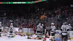 Pennsylvania Ice Hockey Event Shatters Teddy Bear Toss Record with 74,500 Donations